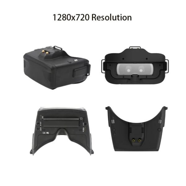 FPV Fittings Cobra x V4 Diversity 5.8ghz 48ch Steadyview Receiver FPV Goggles with DVR